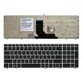 Клавиатура для HP 8560P, 8570P, 8560P (641180-251, черная/серебряная)