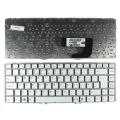 Клавиатура для Sony VGN-NW, VGNNW (MP-08J93US-8861, белая, без рамки, большой Enter)
