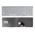 Клавиатура для Sony Vaio E15, SVE151C11V, SVE15, SVE151, SVE171 (MP-11K73SU-920, MP-11K73SU-9203, белая)