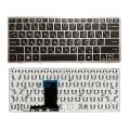 Клавиатура для HP EliteBook 2560P 2570P, 691658-251 638512-D61, с серой рамкой, без стика
