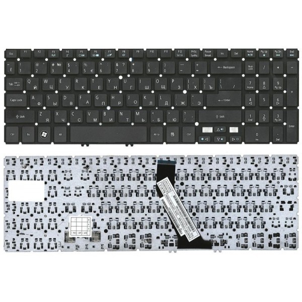 Клавиатура для Acer Aspire V5, V5-531, V5-571, V5-571G, M3 (NSK-R3KBW, MP-11F53SU-528)