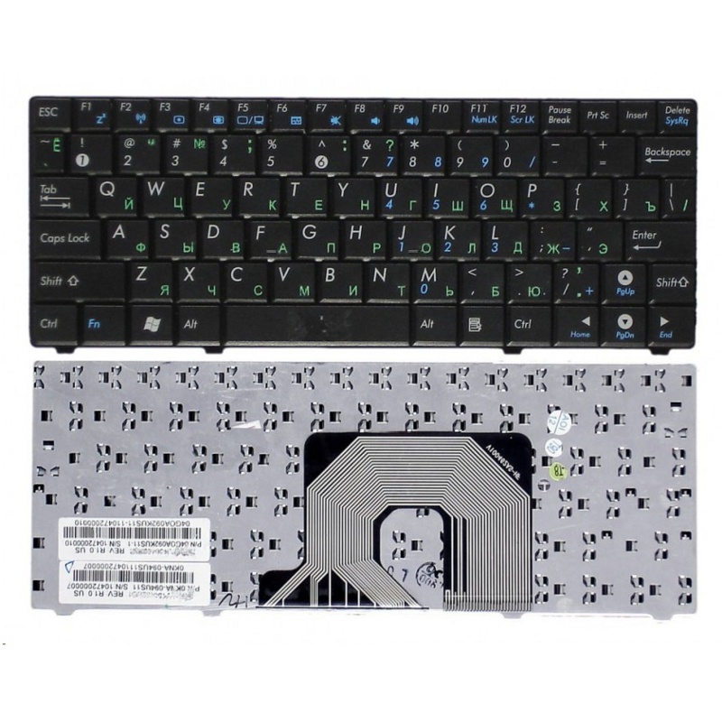 Клавиатура для Asus Eee 900HA, S101 (V100462BS1, 0KNA-094RU01, черная)