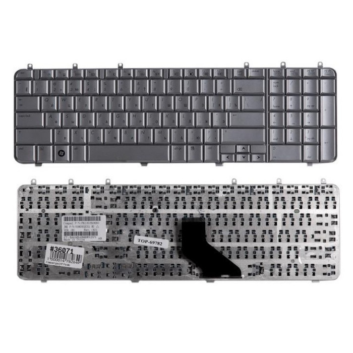 Клавиатура для HP Pavilion DV7-1000, DV7-1050ER (AEUT5U00010, V080502CS1, серебряная)
