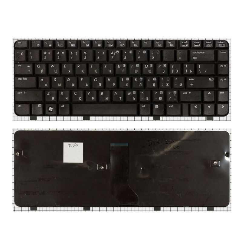 Клавиатура для HP Pavilion DV4, DV4-1000 (PK1303VAG00, черная)