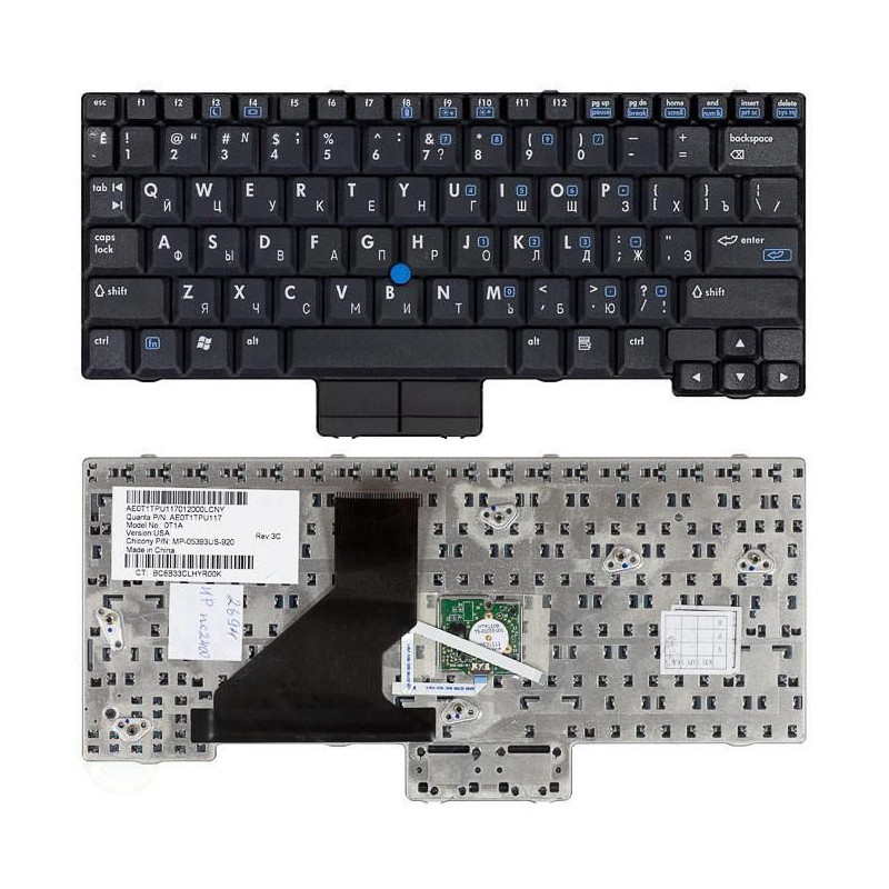 Клавиатура для HP Compaq NC2400, NC2500, NC2510 (AE0T1TP7111)