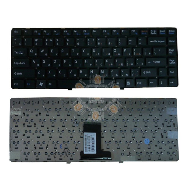 Клавиатура для Sony Vaio PCG-61211V, VPCEA3S1R (V081678D, V081678FS1, черная, без рамки)