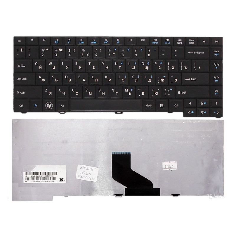 Клавиатура для Acer Travelmate P243, P643, P633 (NSK-AY1PW, 9Z.N5SPW.10R)