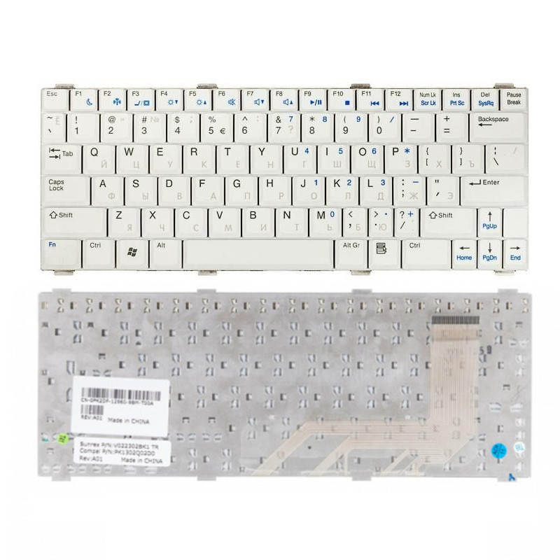 Клавиатура для Dell Vostro 1200 (PK1302Q0250, V022302BK1)