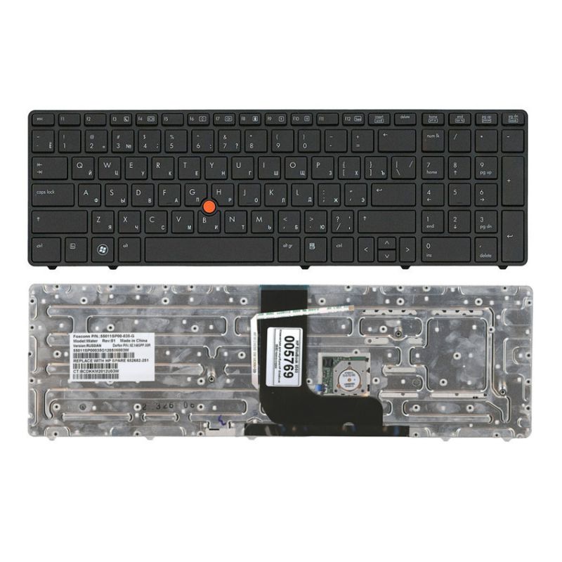 Клавиатура для HP EliteBook 8560P, 8570P, 8560, 8560W, 8570W (55011SP00-035-G, 652682-251)