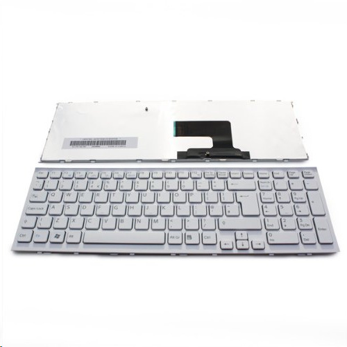 Клавиатура для Sony Vaio VPC-EE, VPCEE (V116646B, 148915581, AENE7700010), большой Enter, белая