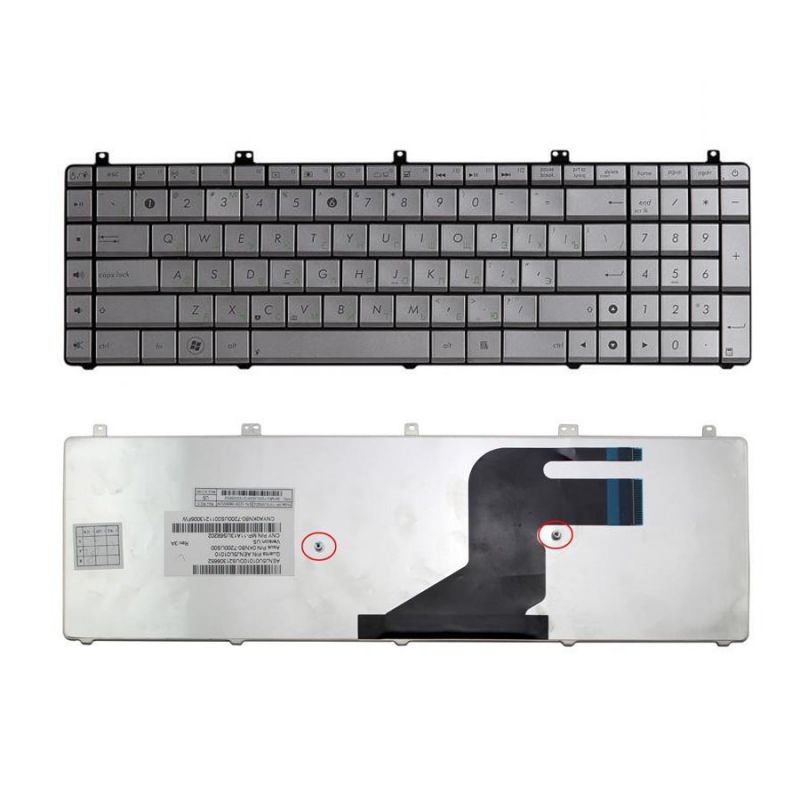 Клавиатура для Asus N55S, N55SF, N55, N55SL, X5QS (MP-11A13SU69202, 0KNB0-7200RU00, белая)