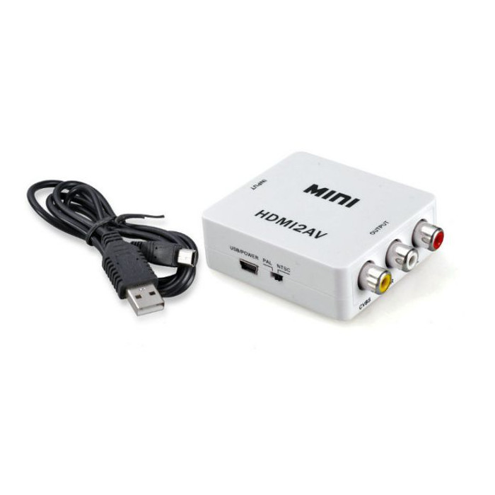 Преобразователь конвертер HDMI2AV адаптер HDMI->тюльпаны/AV /HDMI2RCA