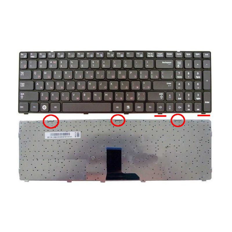 Клавиатура для Samsung R578, R580 (BA59-02680C, BA59-02811C, CNBA5902680, CNBA5902680DBYN)