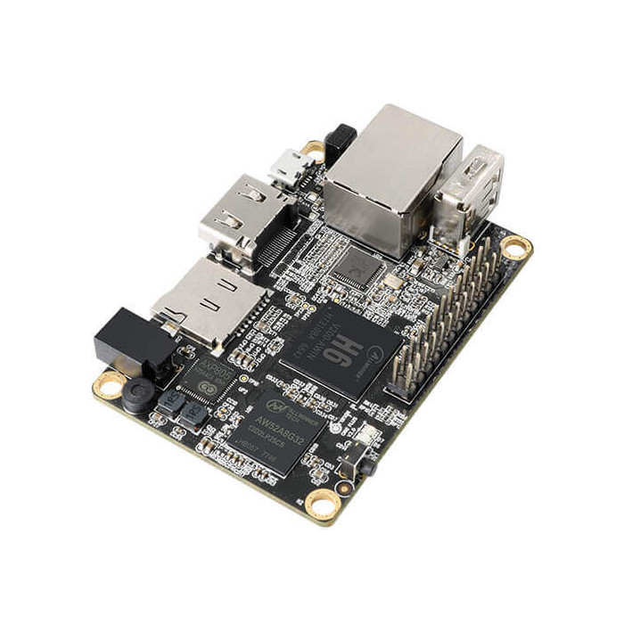 Микрокомпьютер Orange Pi One Plus, вид сбоку