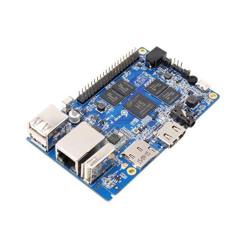 Микрокомпьютер Orange Pi Prime H5, вид сбоку