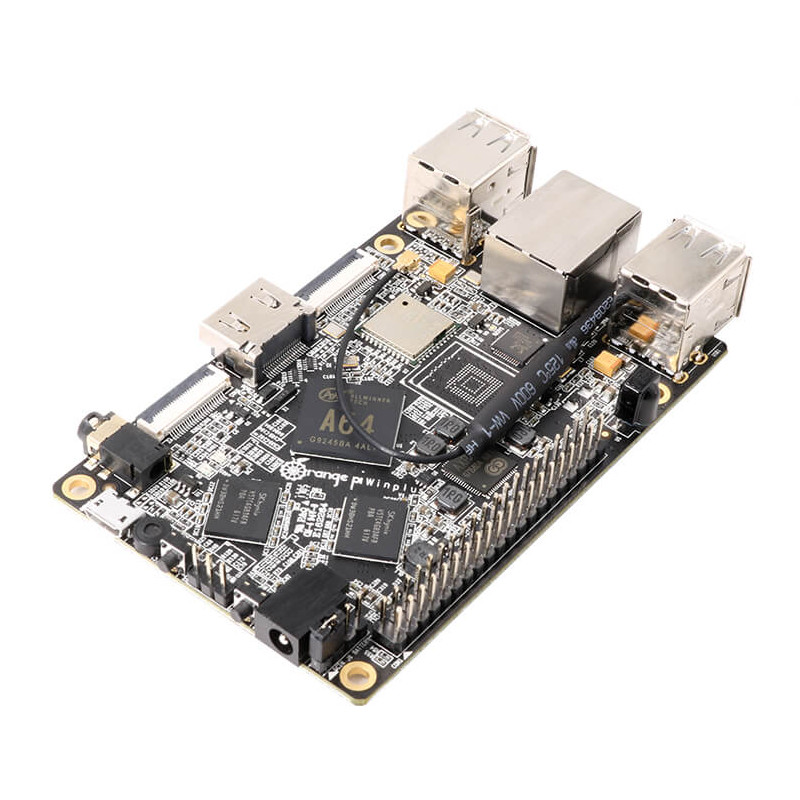 Микрокомпьютер Orange Pi Win Plus, вид сбоку