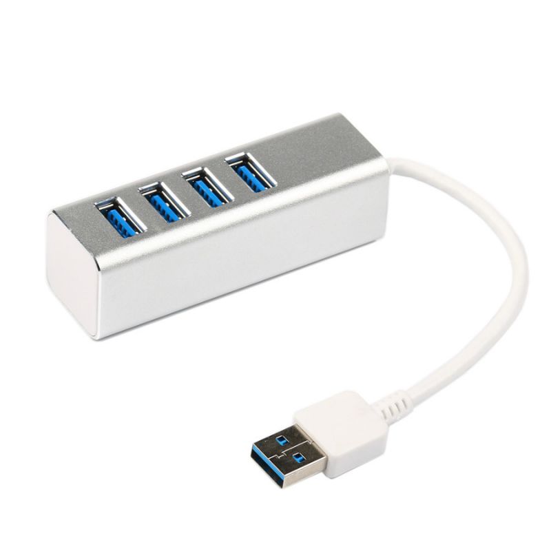 Hub, хаб USB 3.0, 4 порта (port), алюминиевый корпус
