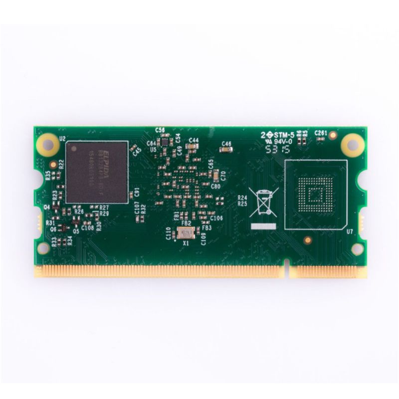 Raspberry PI Compute Module 3 Lite, вид сзади