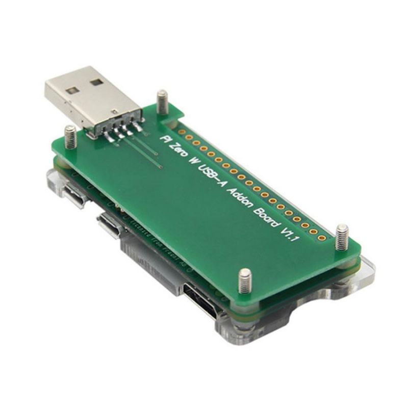 PI Zero W USB-A Addon Board V1.1, вид снизу