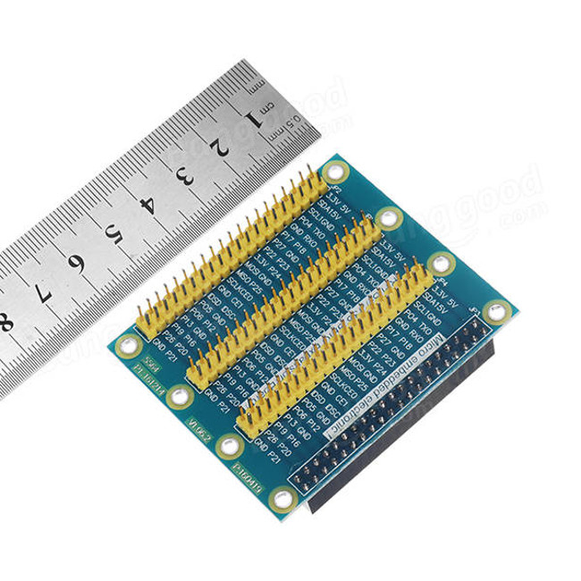 Плата расширения GPIO Raspberry, вид сверху