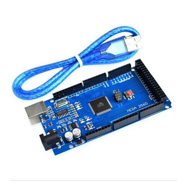 Плата Mega 2560 R3 с USB кабелем