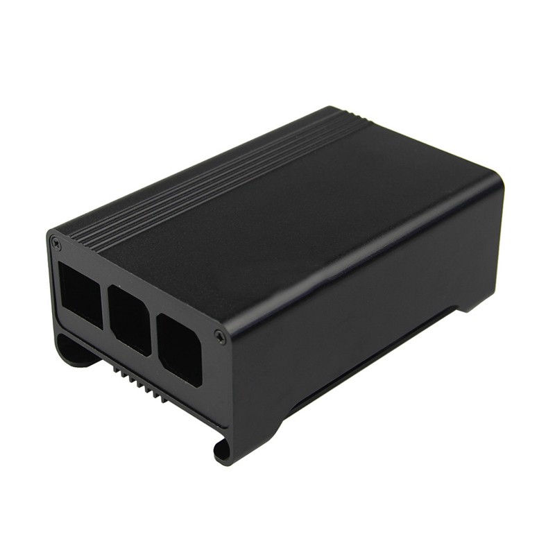 Черный алюминиевый корпус для Raspberry Pi
