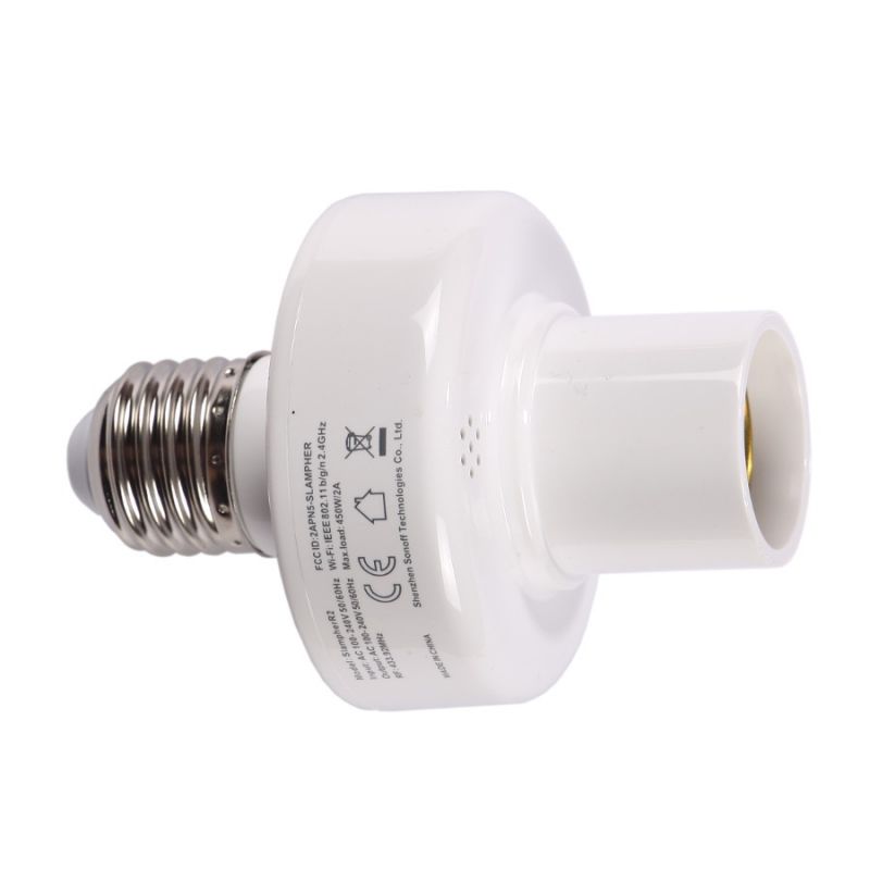Умный патрон адаптер Wi-Fi SONOFF Slampher, E27, Умный Дом