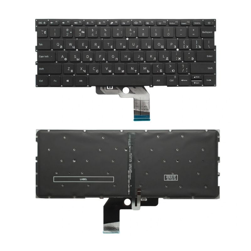 Клавиатура для Xiaomi Mi Notebook Air 13.3", черная