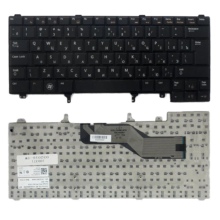 Клавиатура для Dell Latitude 6430, E5420, E5430, E6230, E6320,  E6330, E6420, E6430, E6220 (0CN5HF, NSK-DV0UC), без платы